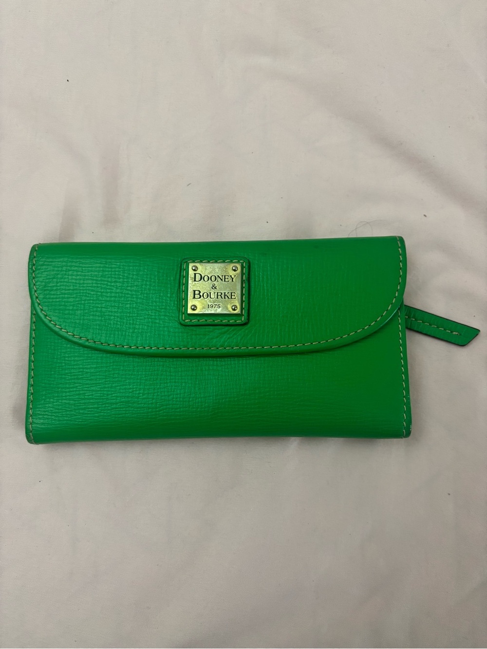 Dooney & Bourke Bright Green Leather Continental Wallet